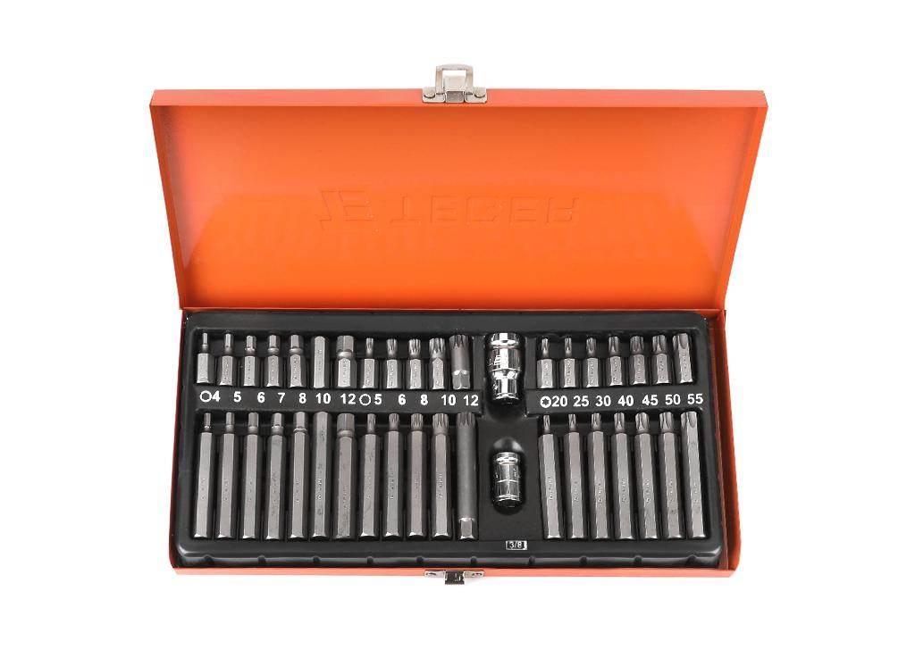 Zestaw bitów TORX/SPLINE/HEX (40 el.) / TEGER T-W-ZB001 - zdjęcie 2