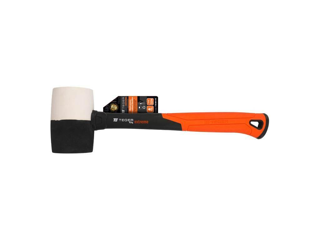 Młotek gumowy z trzonkiem fiberglass 910 g Extreme / TEGER T-W-MGF-910 - zdjęcie 3