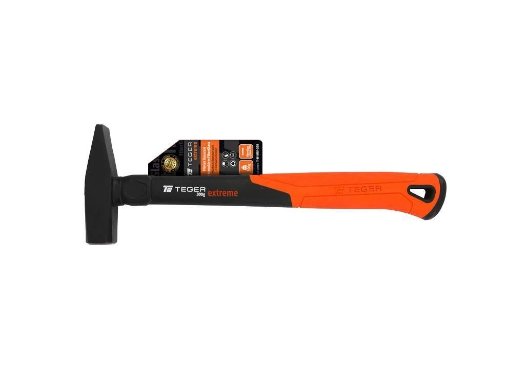Młotek ślusarski z trzonkiem fiberglass 300 g Extreme / TEGER T-W-MSF-300 - zdjęcie 3