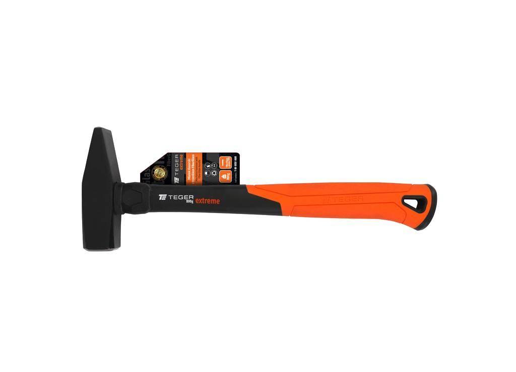 Młotek ślusarski z trzonkiem fiberglass 800 g Extreme / TEGER T-W-MSF-800 - zdjęcie 3
