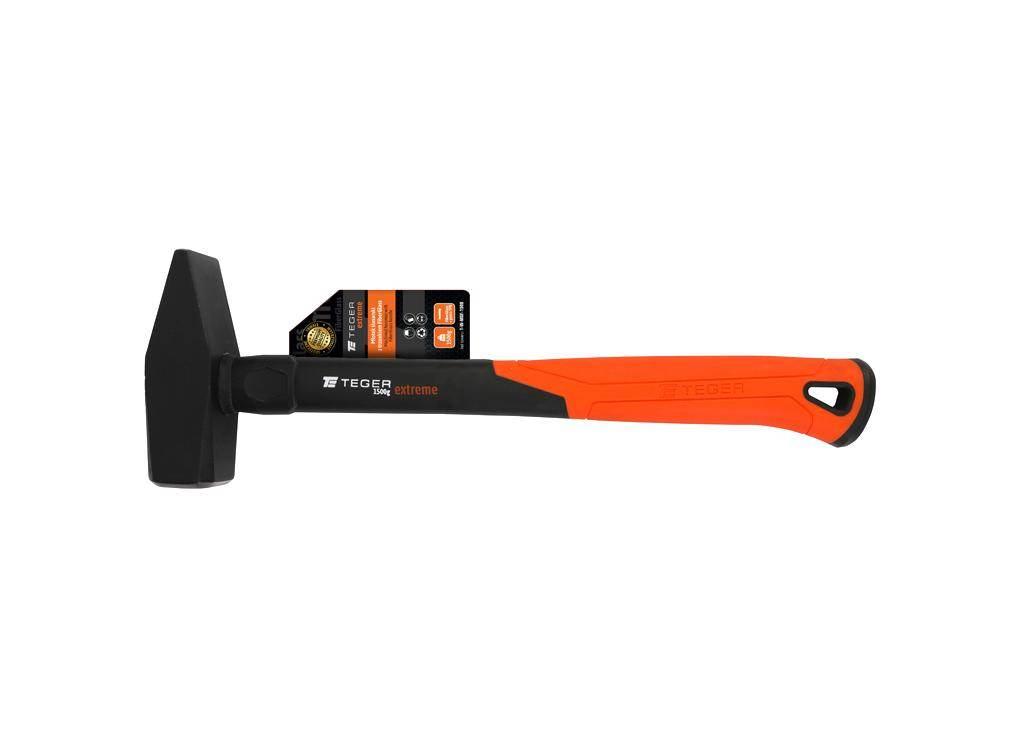 Młotek ślusarski z trzonkiem fiberglass 1500 g Extreme / TEGER - zdjęcie 3