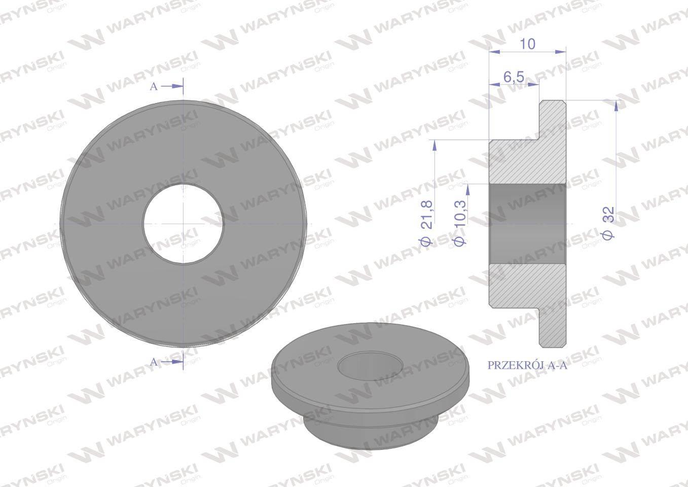 Tulejka wewnętrzna noża rozdrabniacza 22mm do noża 3mm Bizon Dyminy Żukowo - zdjęcie 2