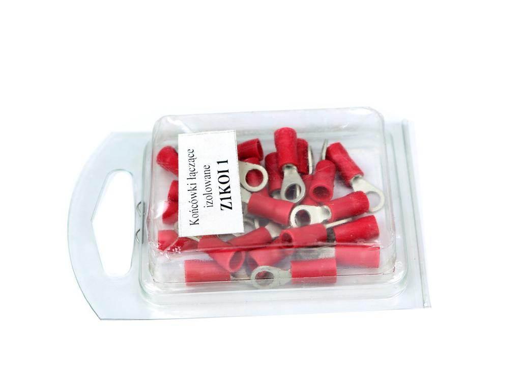 Zestaw końcówek oczkowych izolowanych 1/M4 (opak. 25 szt) ZEST-OCZKO1IZO