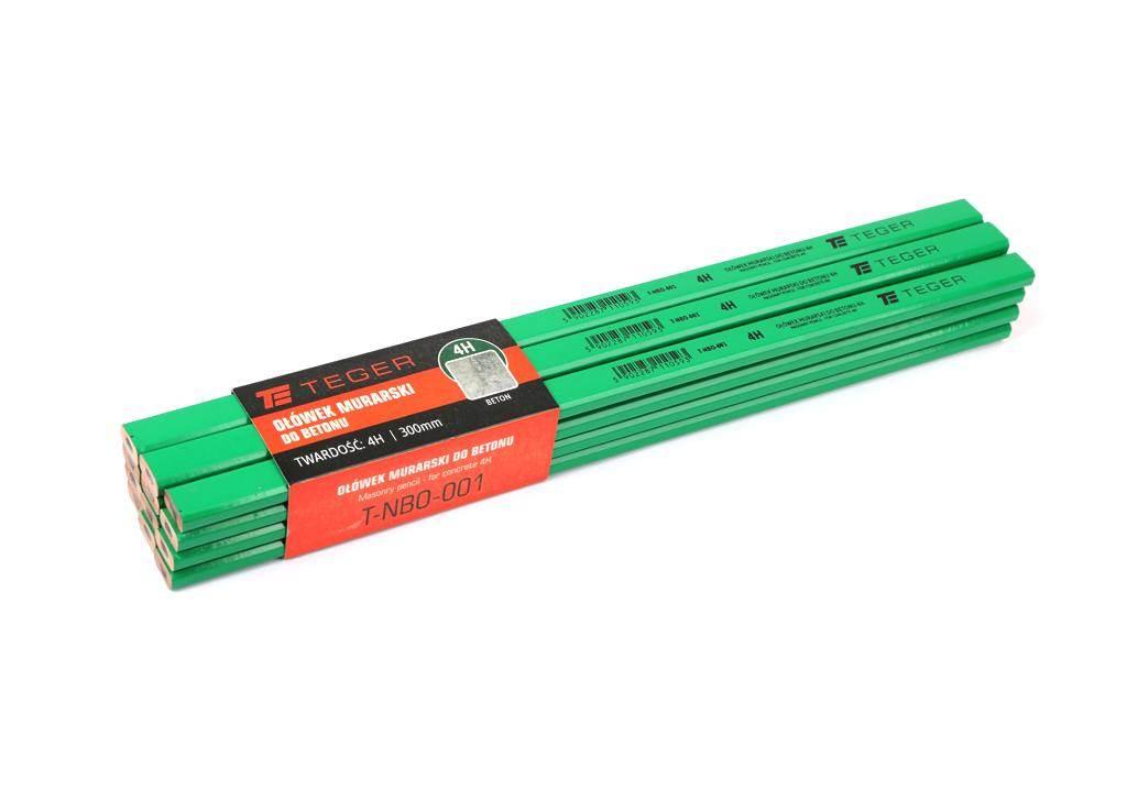 Ołówek murarski - do betonu 4H / 300mm / TEGER szt) 12szt T-NBO-001 - zdjęcie 2