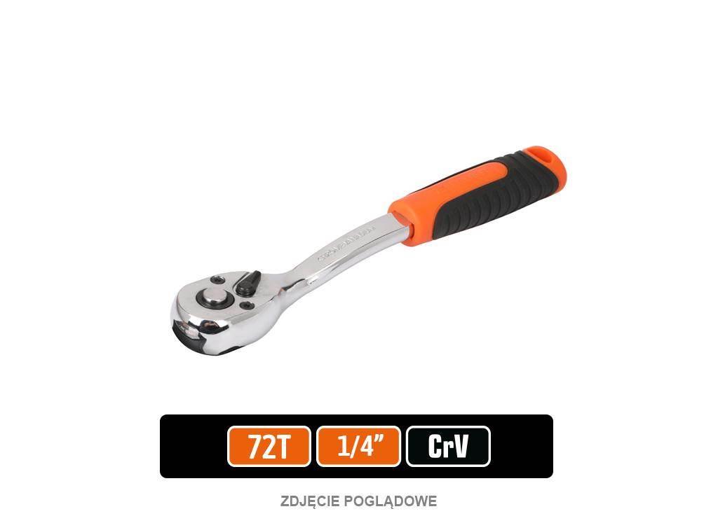 Grzechotka 1/4" 72T, CR-V, Teger T-W-G102
