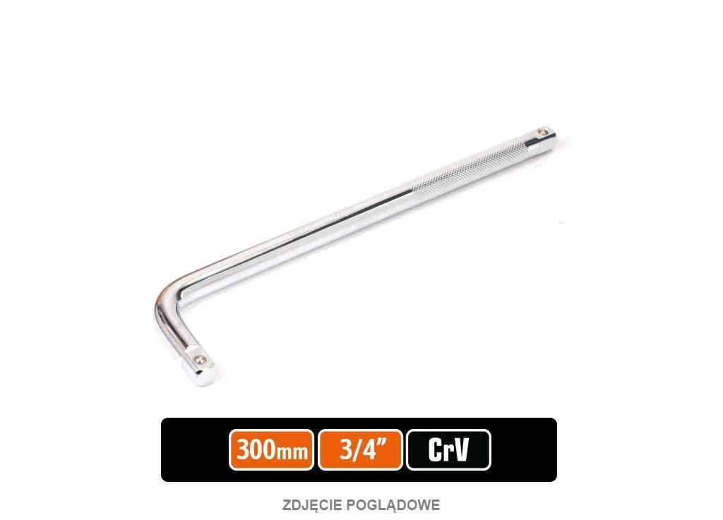 Pokrętło do nasadek TYP L 3/4" 300 mm, CR-V, TEGER T-W-POKL103