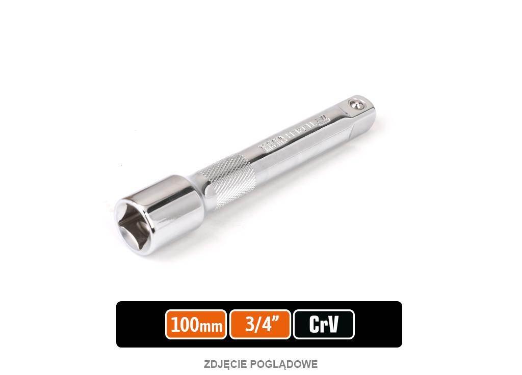 Przedłużka do nasadek 3/4" 100 mm, CR-V, Teger T-W-PRZE108