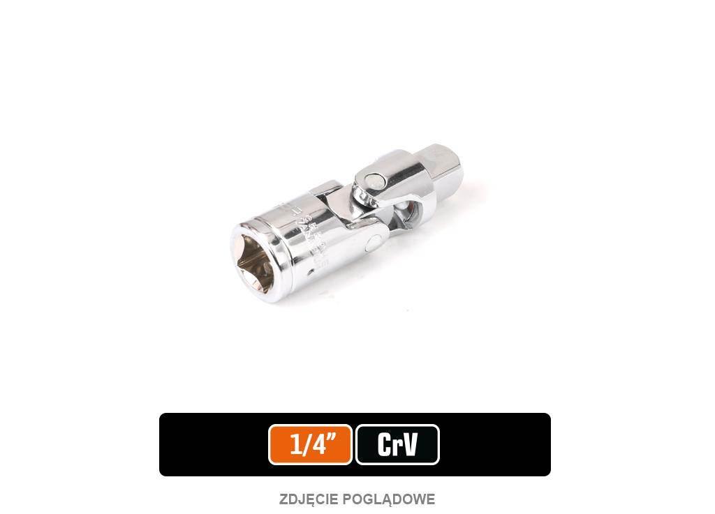 Przegub uniwersalny do nasadek 1/4", CR-V, Teger T-W-PIR102
