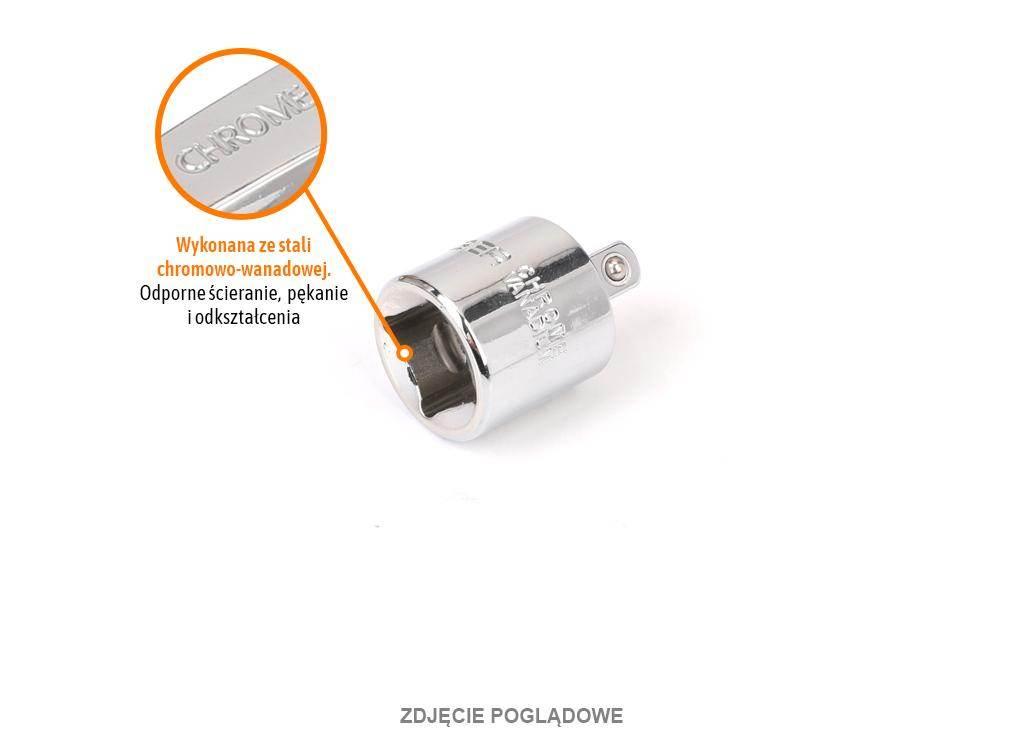 Redukcja F 1/4"-M 3/8", CR-V, Teger T-W-PIR107 - zdjęcie 2