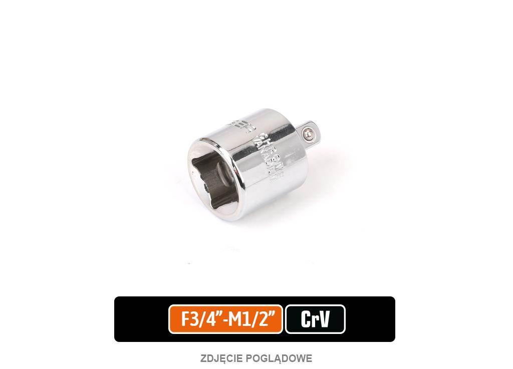 Redukcja F 3/4"-M 1/2", CR-V, Teger T-W-PIR108