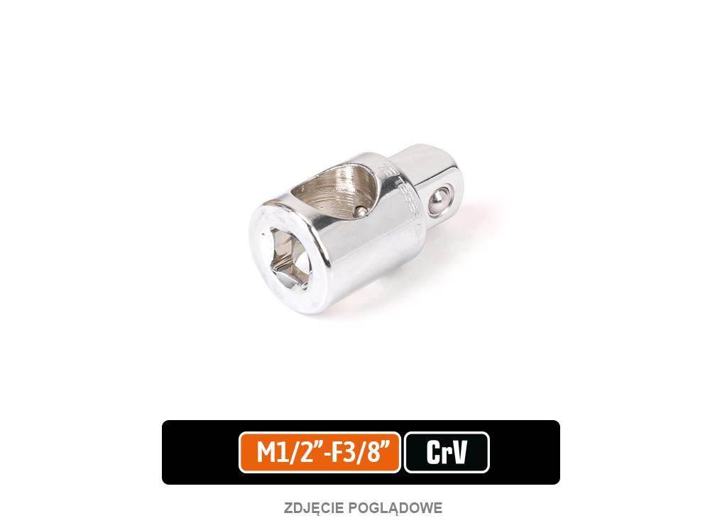 Redukcja TYP T M 1/2"-F 3/8", CR-V, Teger T-W-PIR111