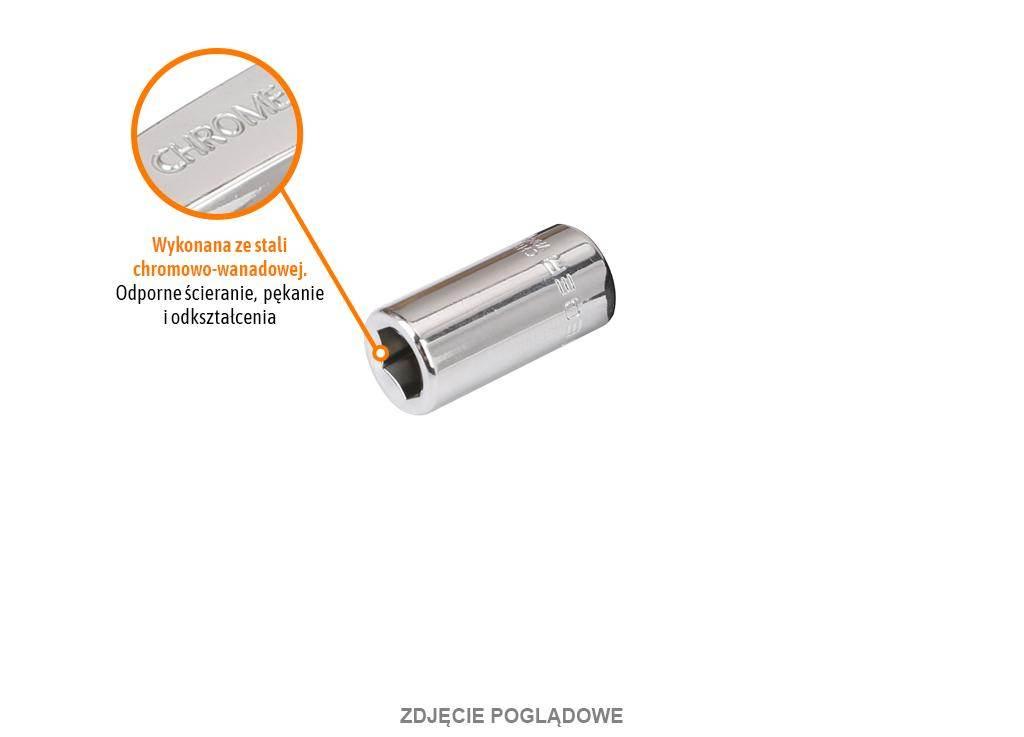 Adapter do bitów 1/4", CR-V, Teger T-W-PIR112 - zdjęcie 2