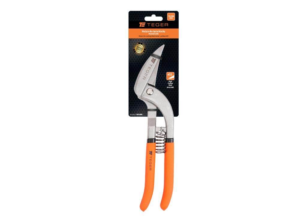 Nożyce do cięcia blachy - pelikan lewe / TEGER T-NB-N002 - zdjęcie 2