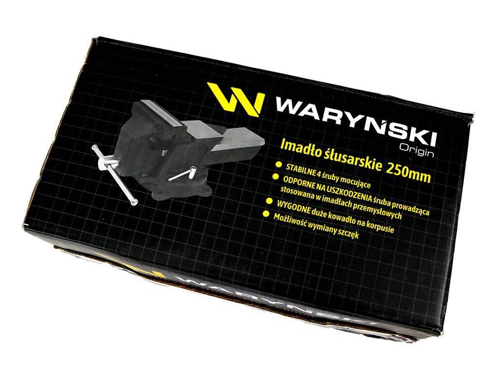 Imadło ślusarskie przemysłowe z żeliwa sferoidalnego obrotowe 250 mm Waryńs - zdjęcie 6
