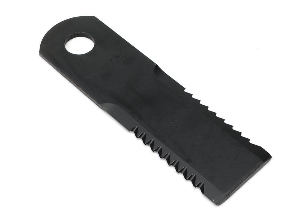 Nóż obrotowy rozdrabniacz słomy sieczkarnia uzębiony 173x50x4.5mm otwór 20