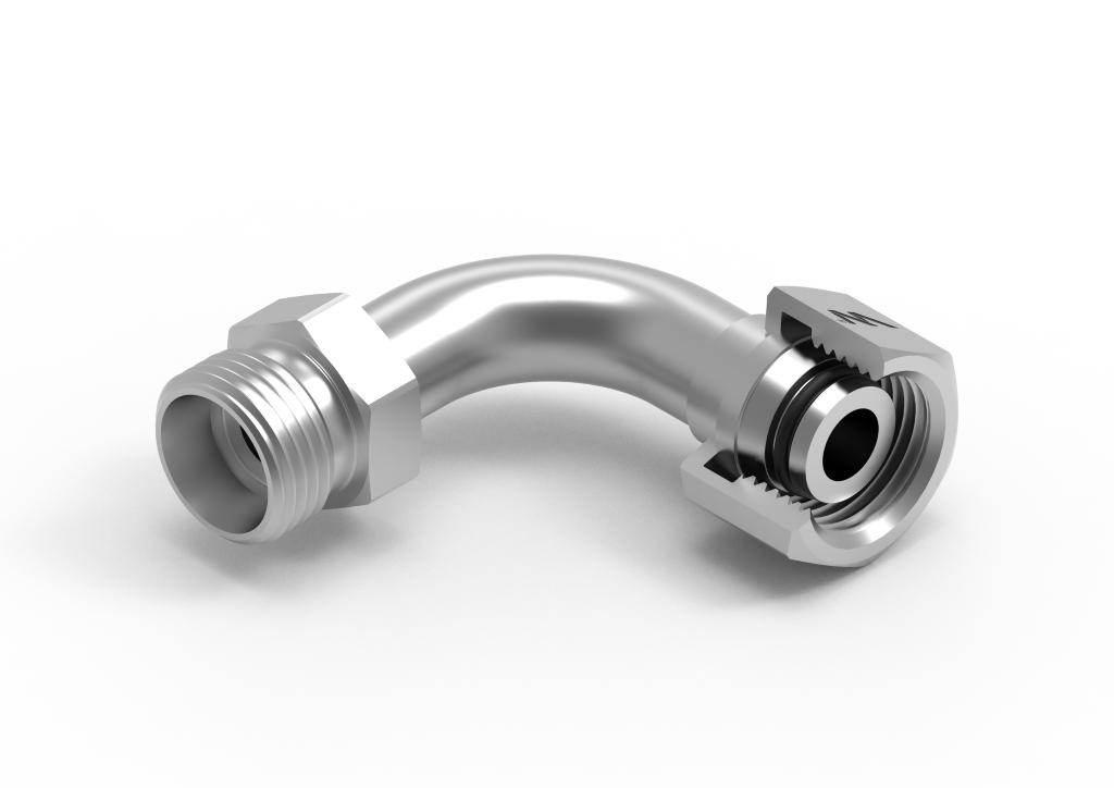 Kolanko hydrauliczne metryczne redukcyjne łukowe AB (XEVW) A-M22x1.5 15L / - zdjęcie 2