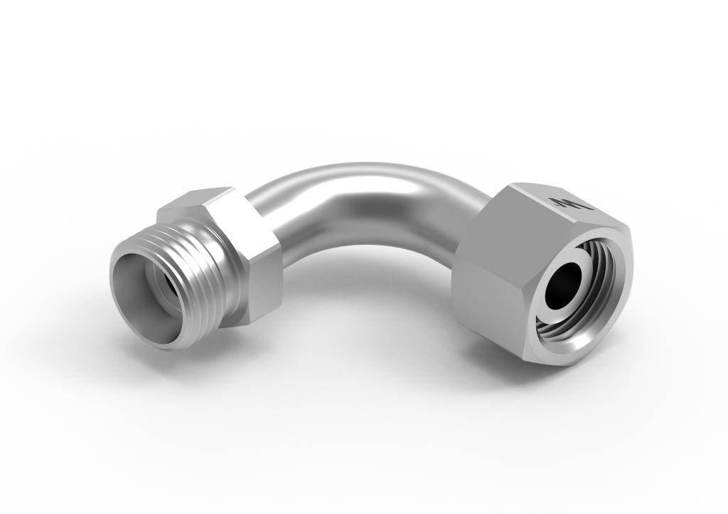 Kolanko hydrauliczne metryczne łukowe AB M14x1.5 08L (XEVW) Waryński 2szt