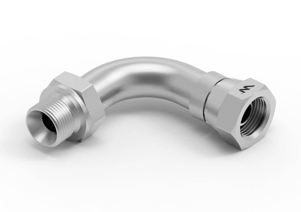 Kolanko hydrauliczne metryczne łukowe AB M20x1.5 (60 stopni) (XEVW) Waryńsk