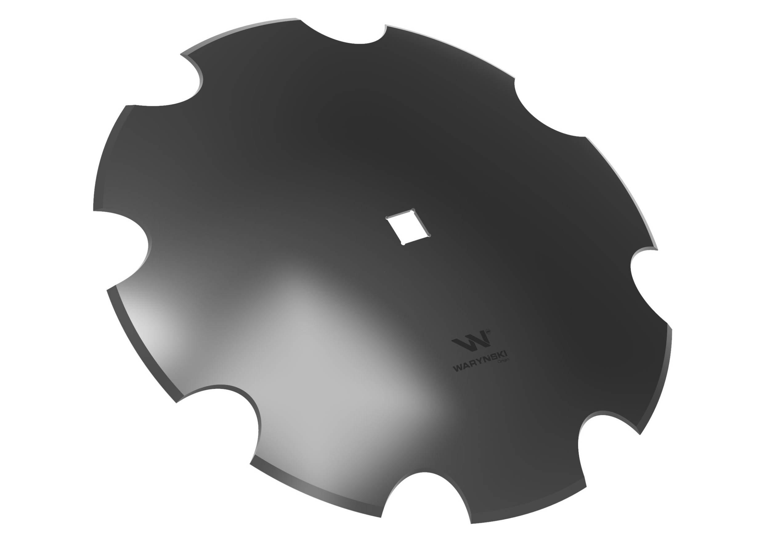 Talerz uzębiony Z-8 fi 560 otwór 30x30 stal borowa WARYŃSKI R 1279601010 12