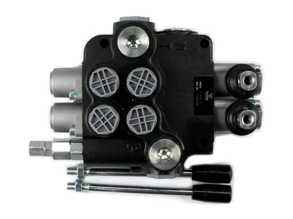 Rozdzielacz hydrauliczny 2-sekcyjny 80L VOIMA V-R80L-2 - zdjęcie 3