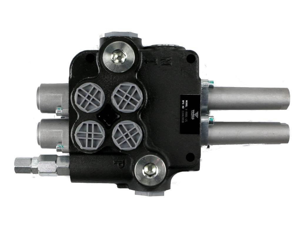 Rozdzielacz hydrauliczny 2-sekcyjny 80L sterowany joystickiem na linkę VOIM - zdjęcie 3