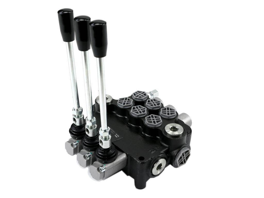 Rozdzielacz hydrauliczny 3-sekcyjny 80L VOIMA V-R80L-3
