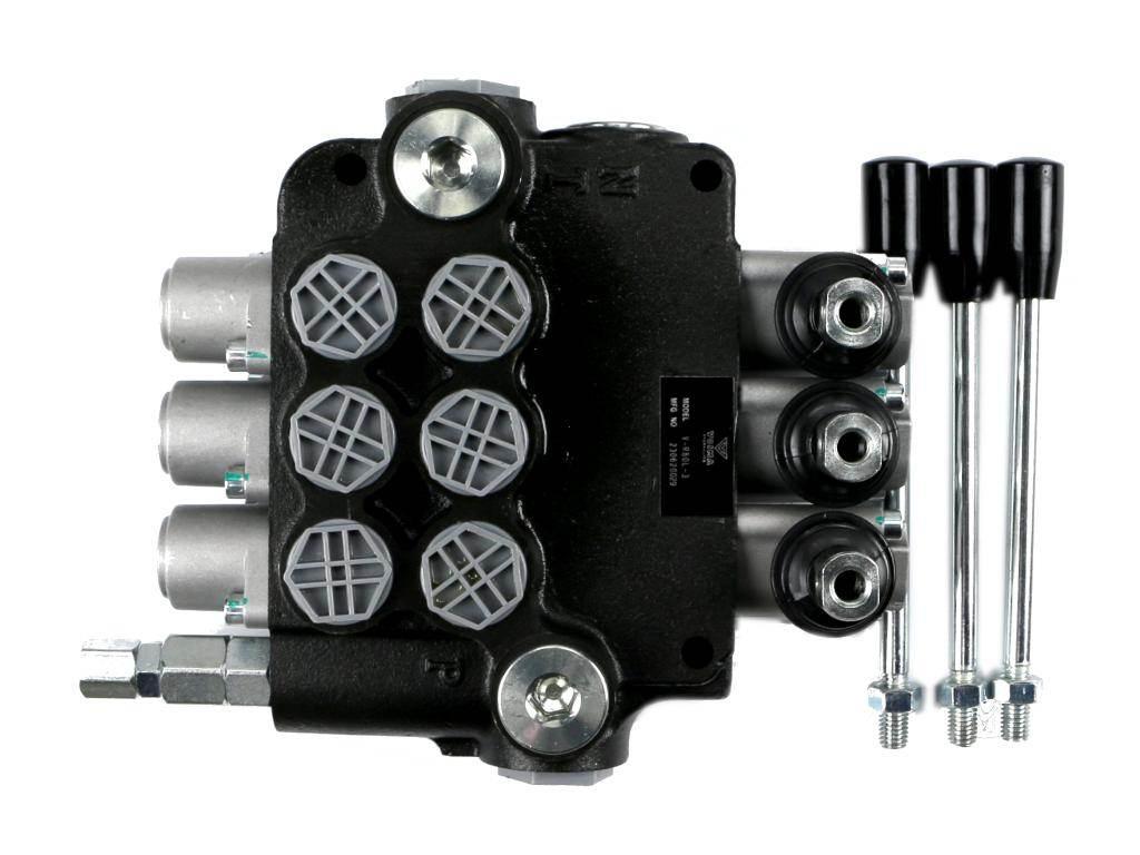 Rozdzielacz hydrauliczny 3-sekcyjny 80L VOIMA V-R80L-3 - zdjęcie 3