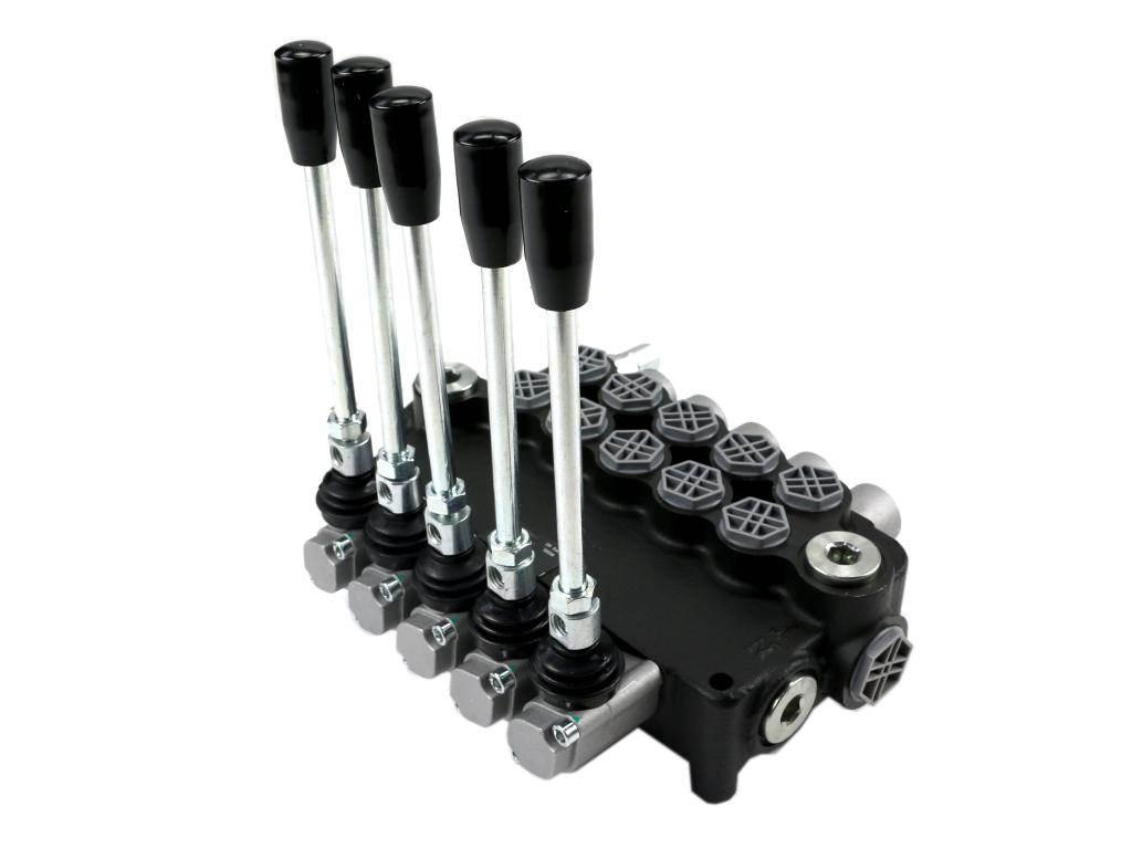 Rozdzielacz hydrauliczny 5-sekcyjny 80L VOIMA V-R80L-5 - zdjęcie 2