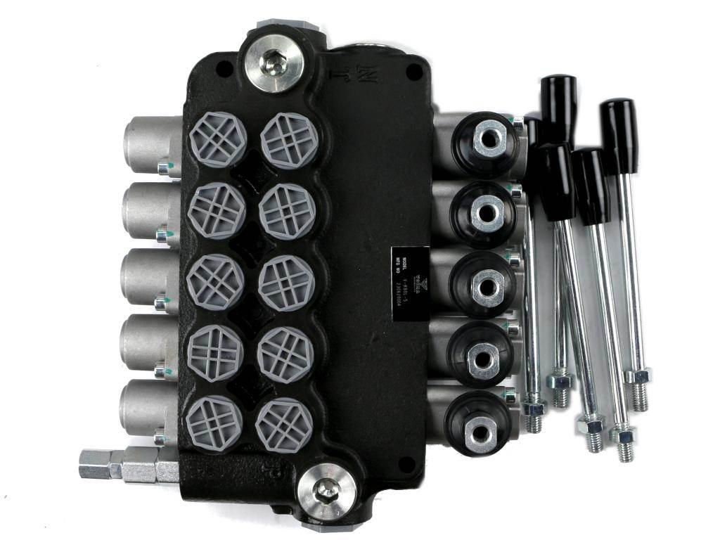 Rozdzielacz hydrauliczny 5-sekcyjny 80L VOIMA V-R80L-5 - zdjęcie 3