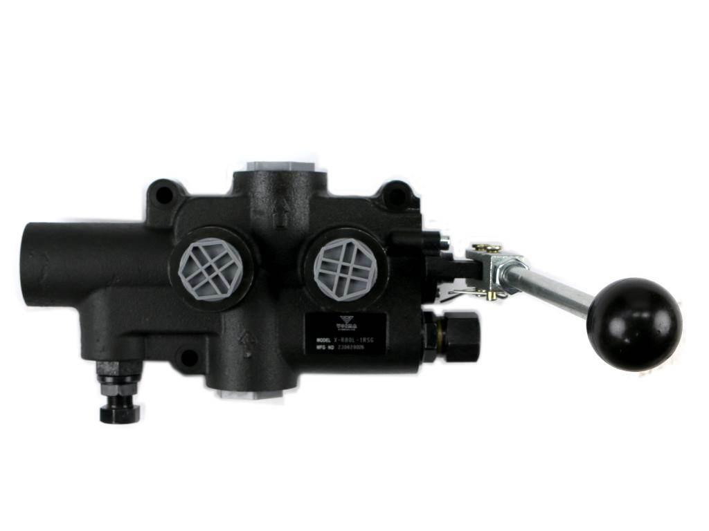 Rozdzielacz hydrauliczny 1-sekcyjny 80L do łuparek (sprężyna i zatrzask z o - zdjęcie 3