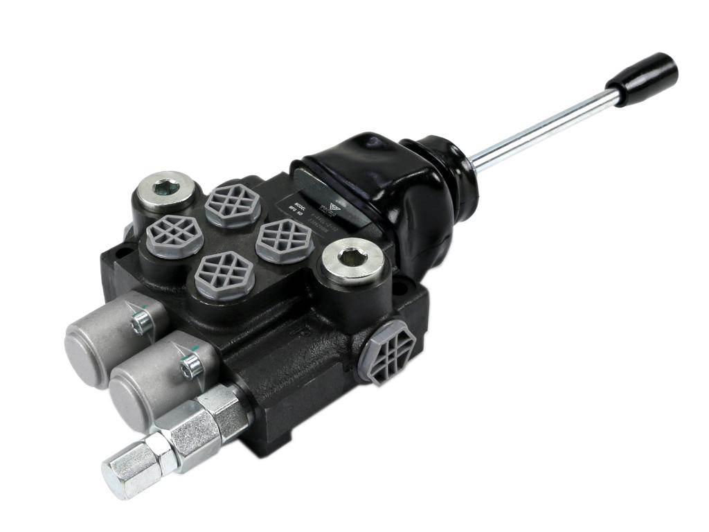 Rozdzielacz hydrauliczny 2-sekcyjny 40L z joystickiem VOIMA V-R40L-2-1D