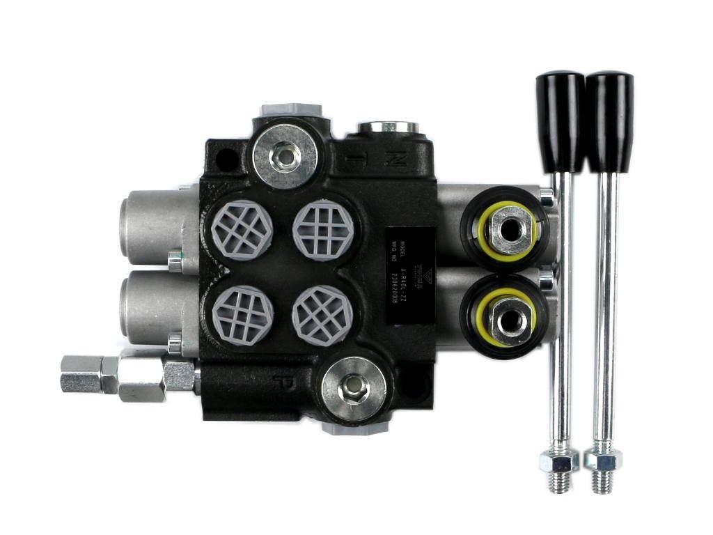 Rozdzielacz hydrauliczny 2-sekcyjny 40L z zatrzaskami VOIMA V-R40L-2Z - zdjęcie 3