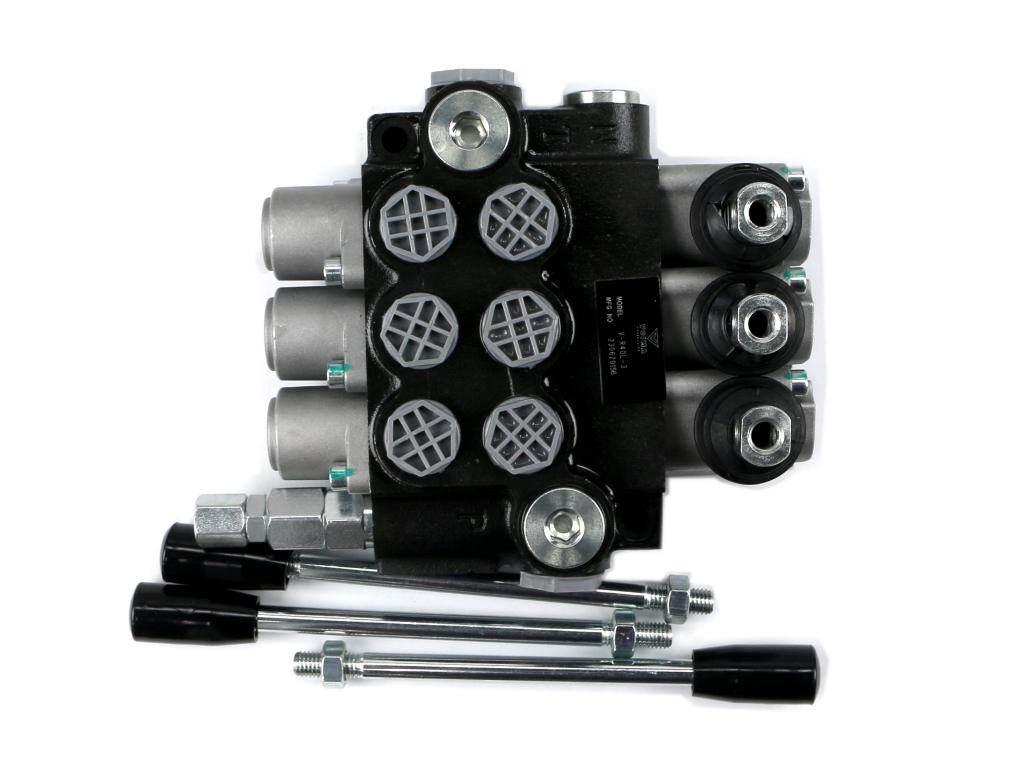 Rozdzielacz hydrauliczny 3-sekcyjny 40L VOIMA V-R40L-3 - zdjęcie 3