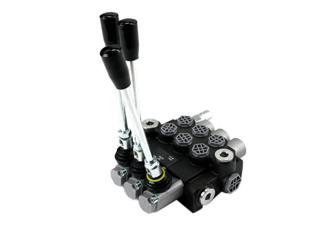 Rozdzielacz hydrauliczny 3-sekcyjny 40L (1 sekcja - z zatrzaskiem) VOIMA - zdjęcie 2