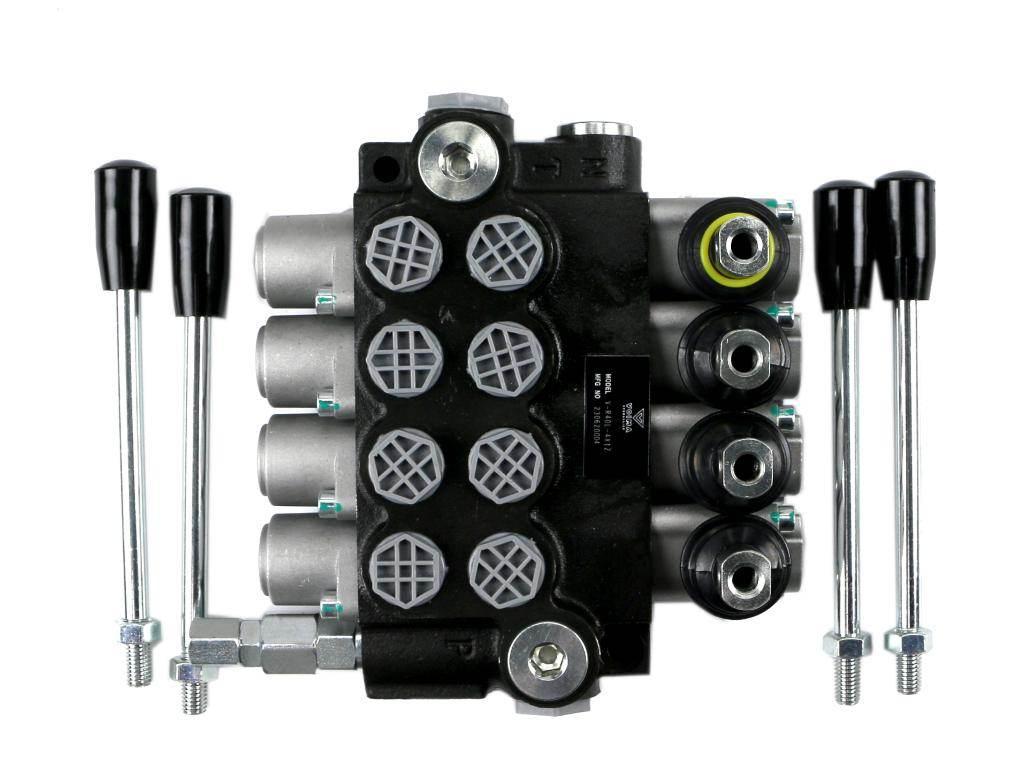 Rozdzielacz hydrauliczny 4-sekcyjny 40L (1 sekcja z zatrzaskiem) VOIMA - zdjęcie 3