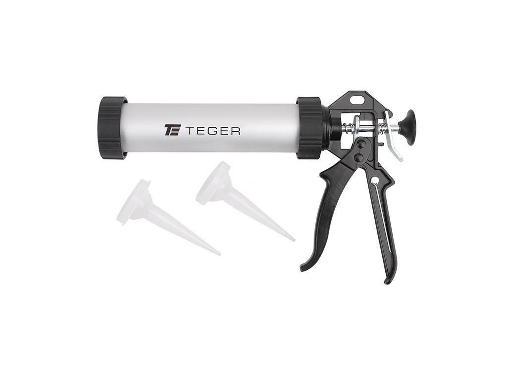 Wyciskacz do mas silikonowych 9"225 mm - tuba aluminiowa / TEGER