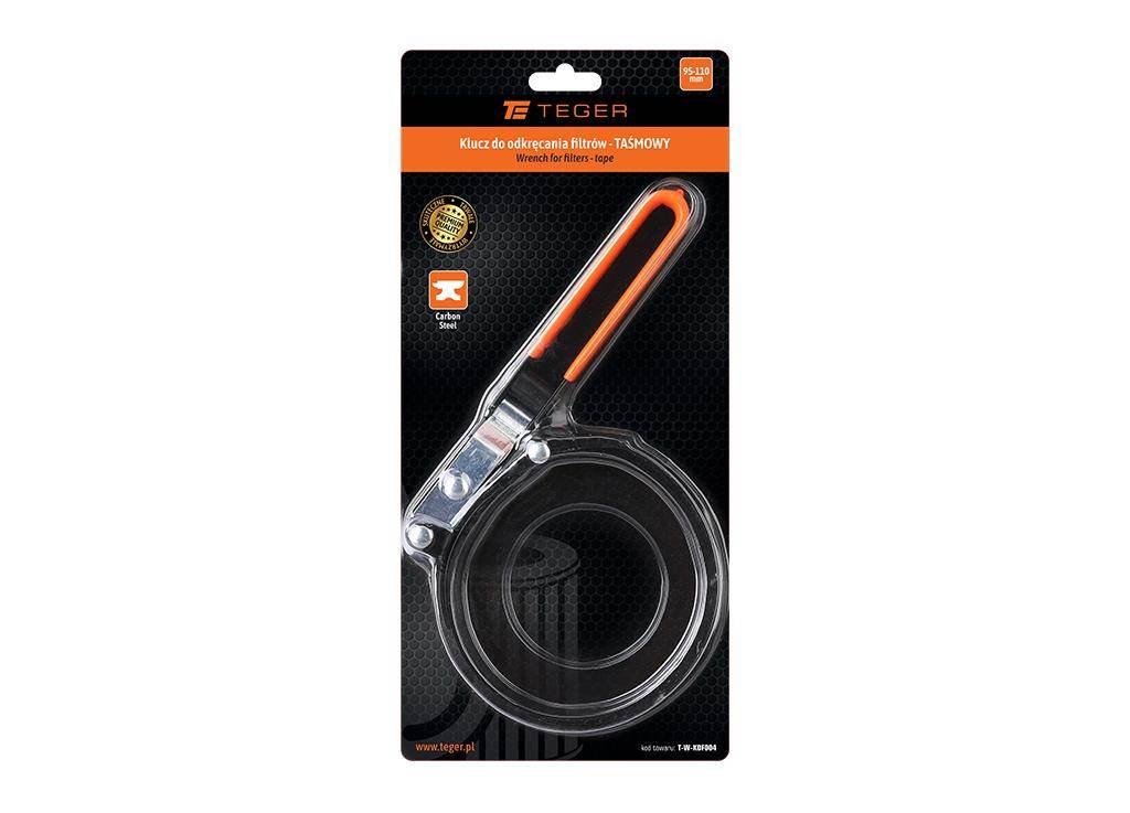 Klucz do odkręcania filtrów - taśmowy 95-110MM / TEGER T-W-KDF004