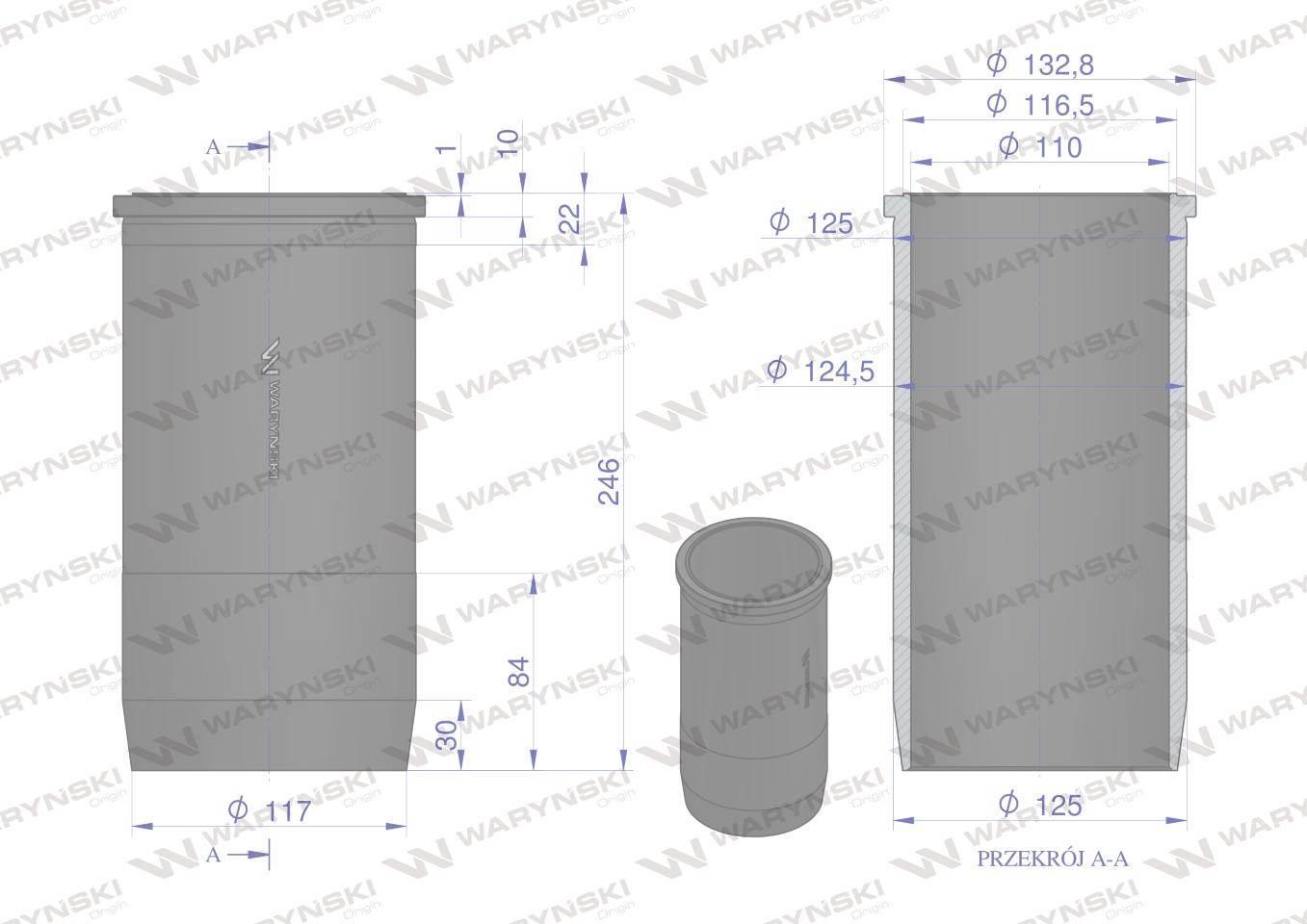 Zestaw naprawczy MTZ-80 Waryński W-240-1000108-C5 - zdjęcie 3