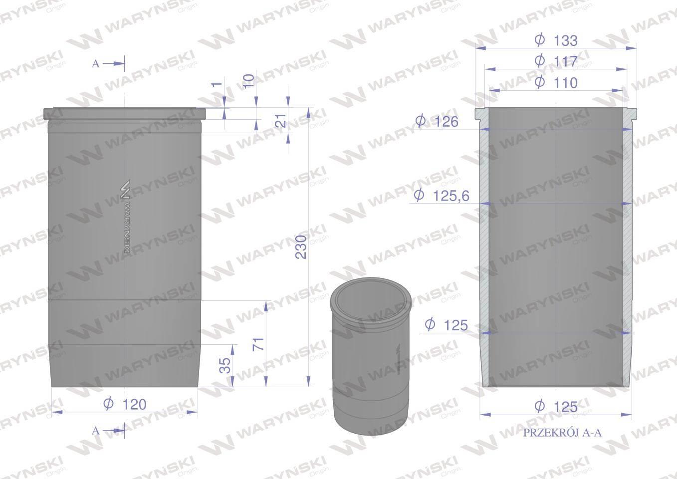 Zestaw naprawczy MTZ-260 Waryński W-260-1000108-C - zdjęcie 3