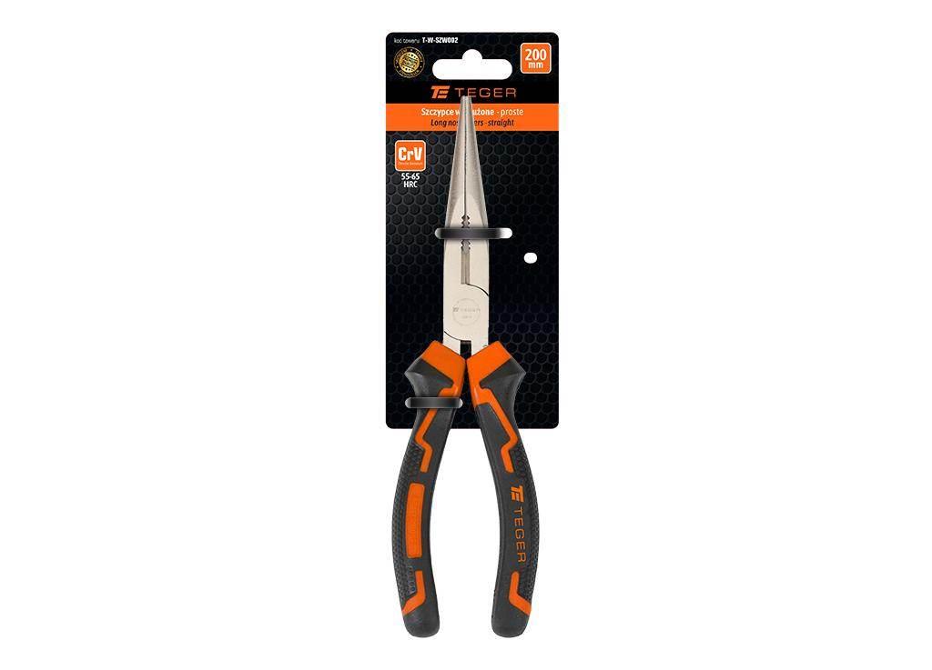 Szczypce wydłużone - proste 200 mm / TEGER T-W-SZW002