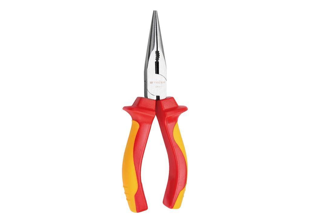 Szczypce wydłużone - proste izolowane VDE 160 mm / TEGER T-W-SZW003 - zdjęcie 2