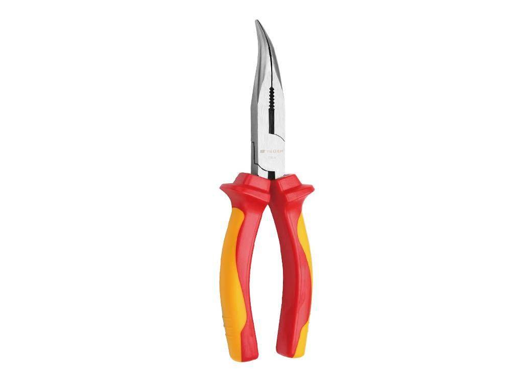 Szczypce wydłużone - odgięte izolowane VDE 160 mm / TEGER T-W-SZW006 - zdjęcie 2