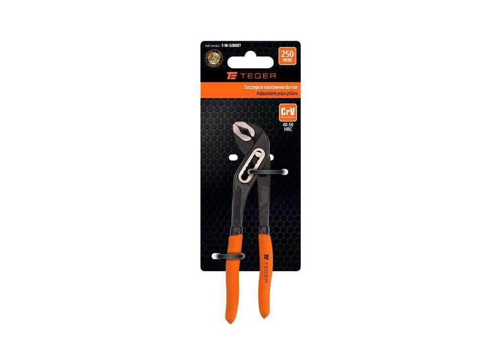 Szczypce nastawne do rur 180 mm / TEGER T-W-SZB006