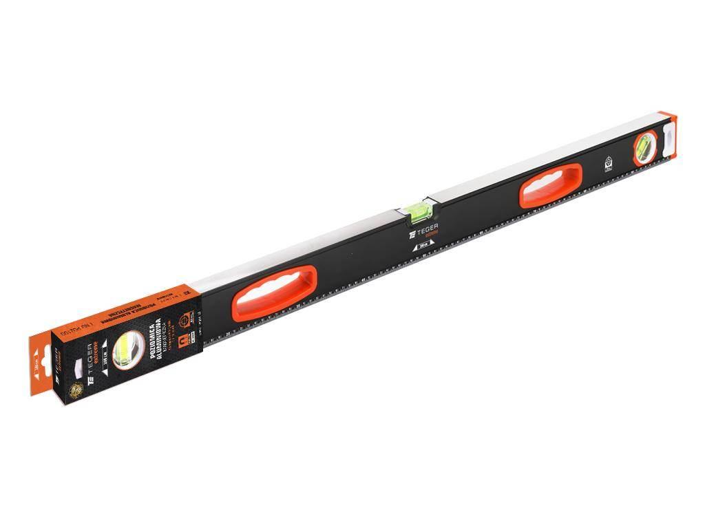 Poziomnica aluminiowa/magnetyczna 100 cm Extreme / TEGER T-NB-POZ-100 - zdjęcie 3
