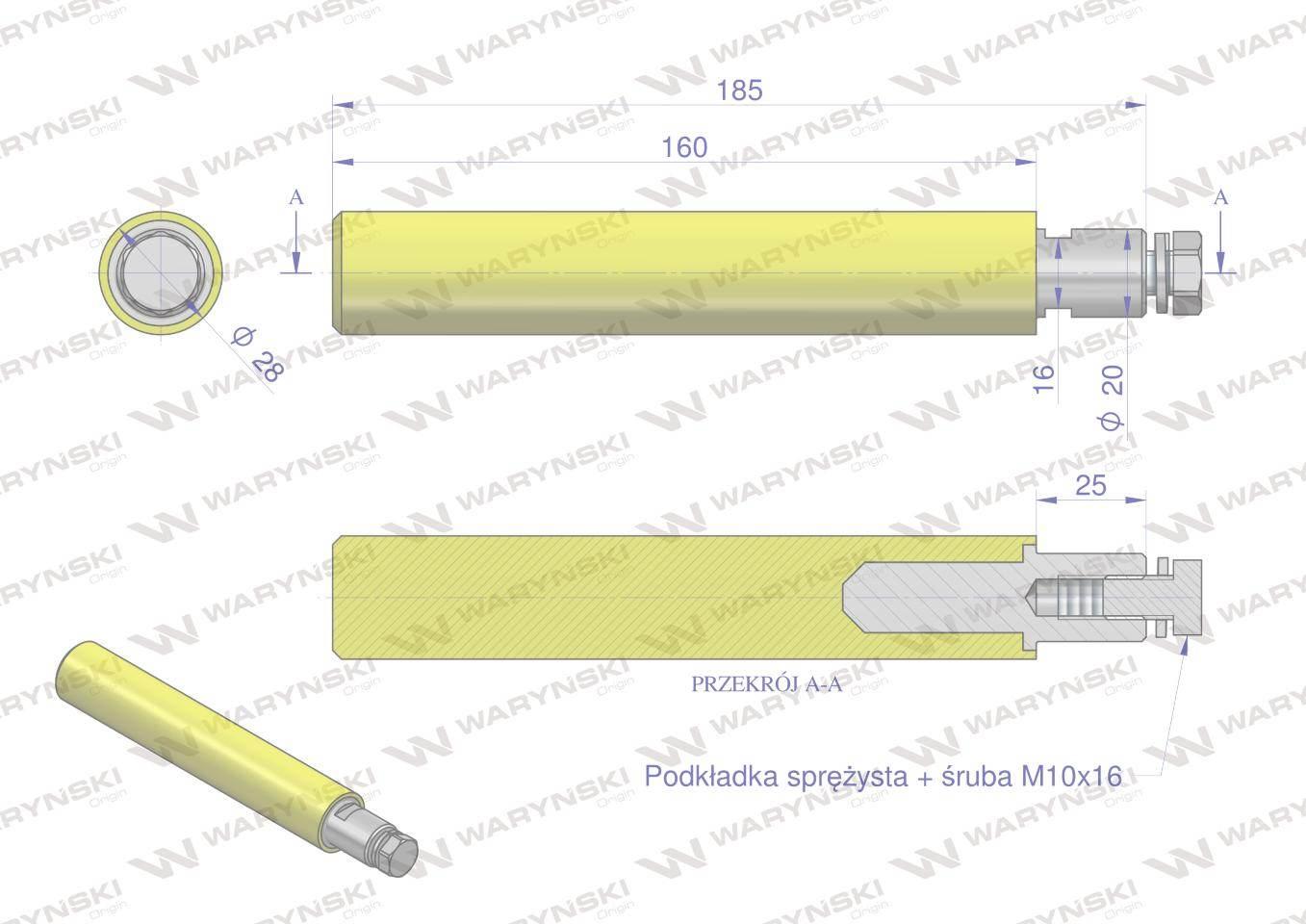 Palec poliuretanowy zastosowanie 07601623 Grimme WARYŃSKI W-941001 - zdjęcie 3