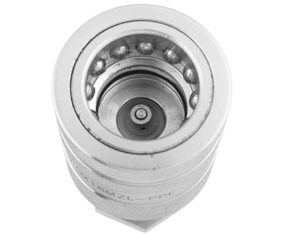 Szybkozłącze hydrauliczne gniazdo long M18x1.5 gwint zewnętrzny EURO PUSH-P - zdjęcie 3
