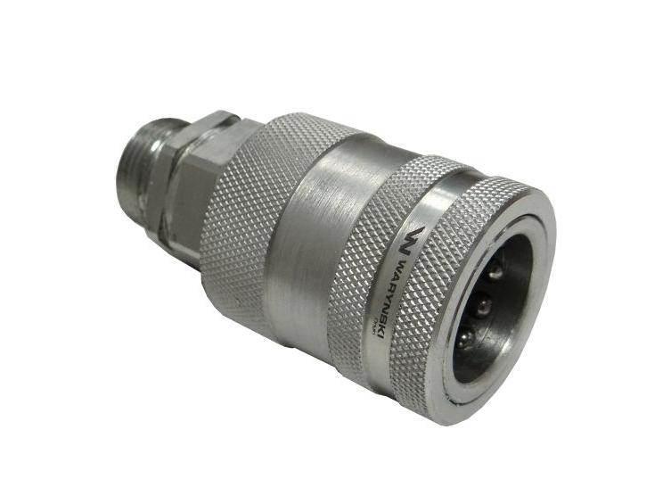 Szybkozłącze hydrauliczne gniazdo M22x1.5 gwint zewnętrzny EURO PUSH-PULL ( - zdjęcie 2