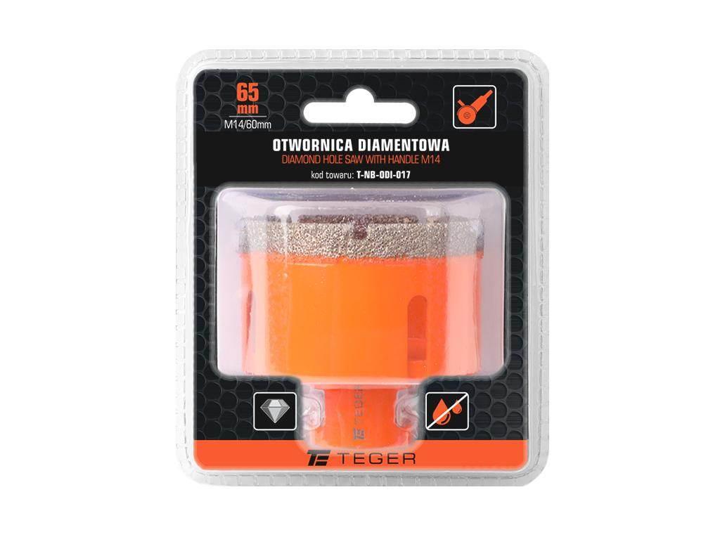 Otwornica diamentowa z uchwytem M14/65 mm / TEGER T-NB-ODI-017