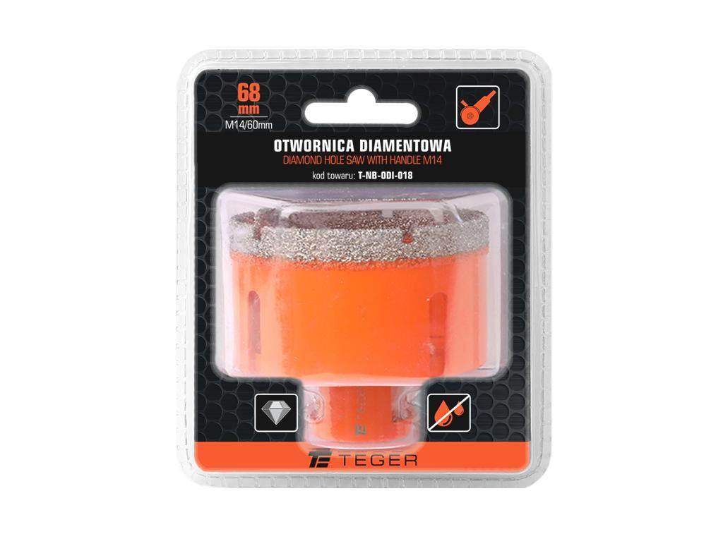 Otwornica diamentowa z uchwytem M14/68 mm / TEGER T-NB-ODI-018