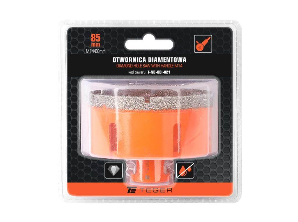 Otwornica diamentowa z uchwytem M14/85 mm / TEGER T-NB-ODI-021